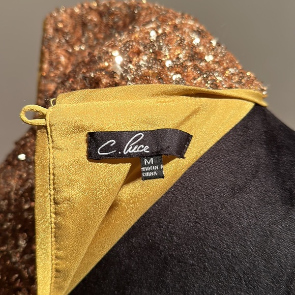 Gold sequin size M top - Picture 7 of 7
